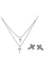 silver cross double chain set
