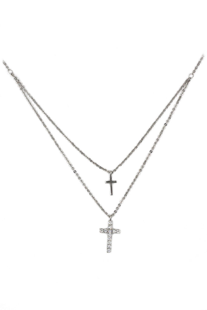 silver cross double chain set