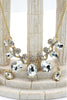 noble cobblestone crystal necklace earrings sets