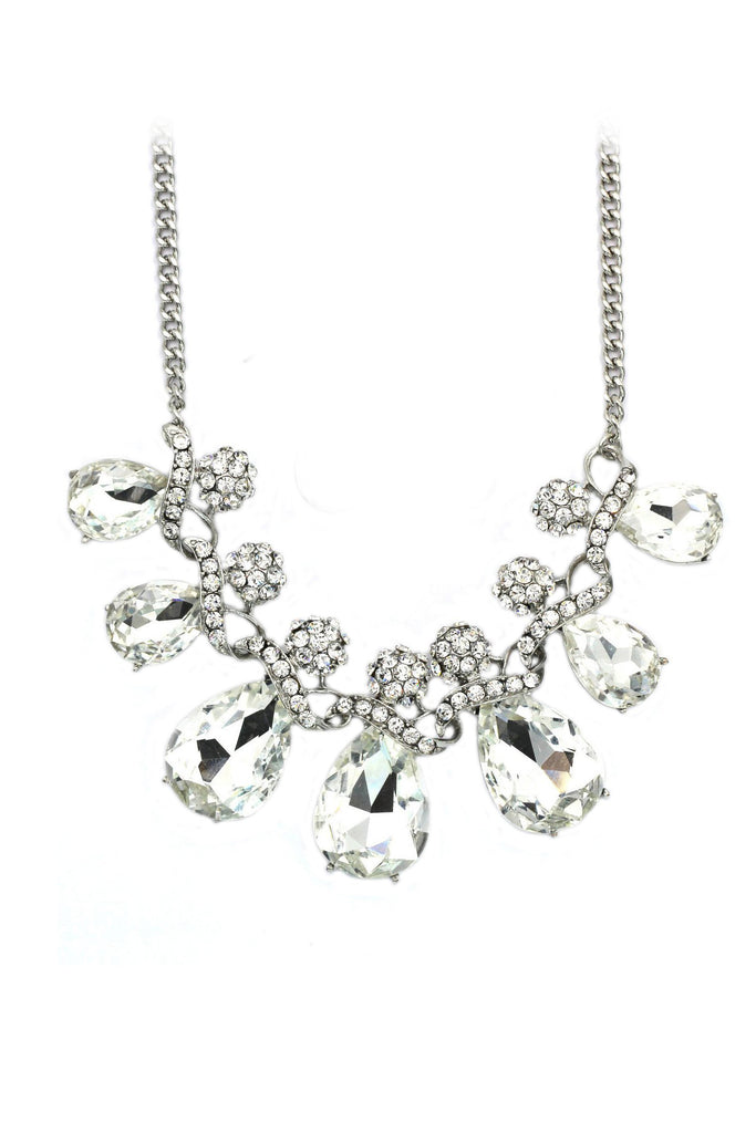 noble cobblestone crystal necklace
