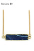 fashion natural stone golden necklace
