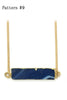 fashion natural stone golden necklace