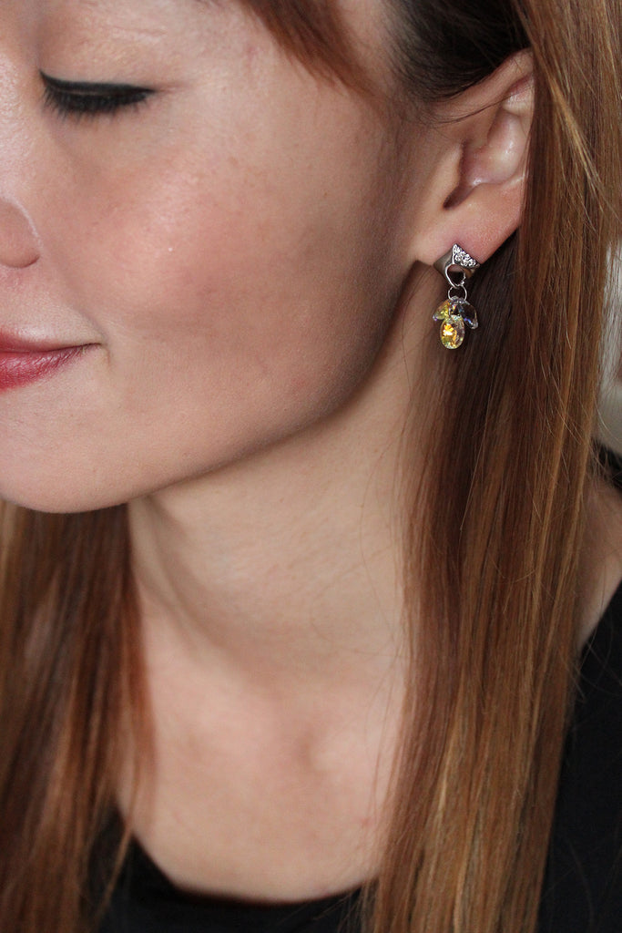 Lovely shiny crystal earrings