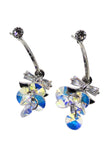 sweety sparkling swarovski crystal earrings