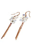 elegant tassel crystal earrings
