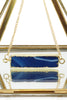 fashion natural stone golden necklace