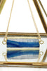 fashion natural stone golden necklace