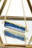 fashion natural stone golden necklace