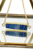 fashion natural stone golden necklace