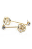 Popular crystal gold earrings