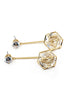Popular crystal gold earrings
