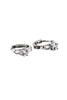 four prong set crystal ring earrings set