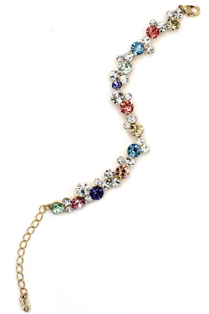 exquisite colorful swarovski crystal bracelet