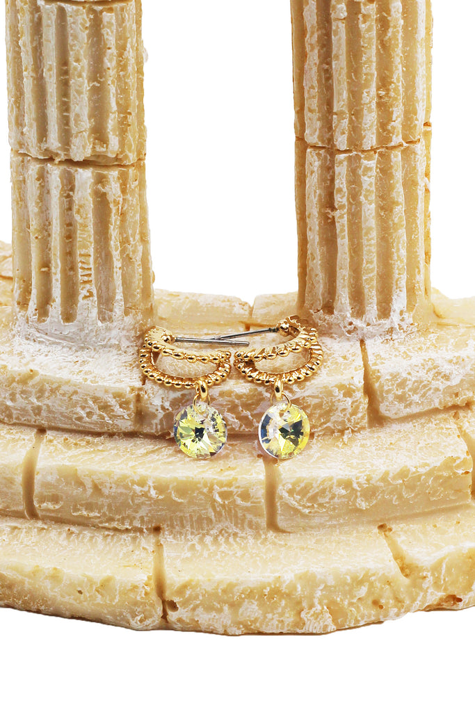 Fashion gold crystal earrings