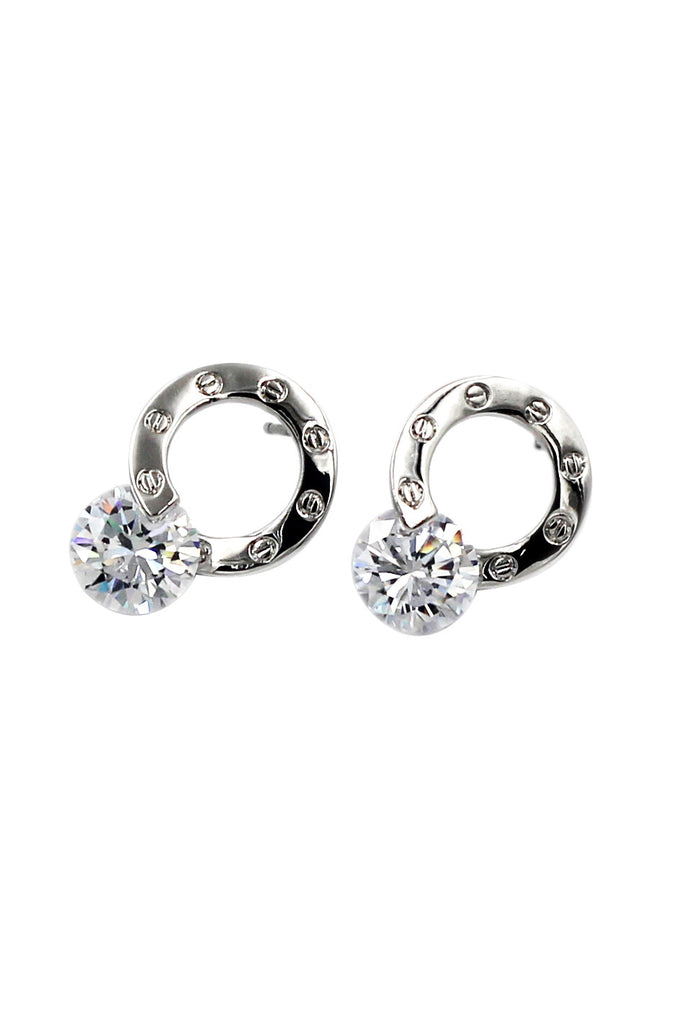 Elegant lady crystal earrings