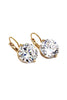 Large crystal studs earrings