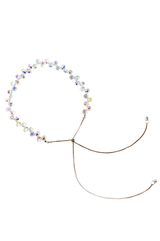 fashion pendant silver circle crystal necklace