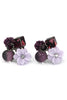 lovely shells flower crystal earrings