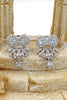 lovely crystal pendant owl earrings
