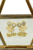 gold pendant owl necklace earrings set