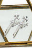 classical cross crystal earrings