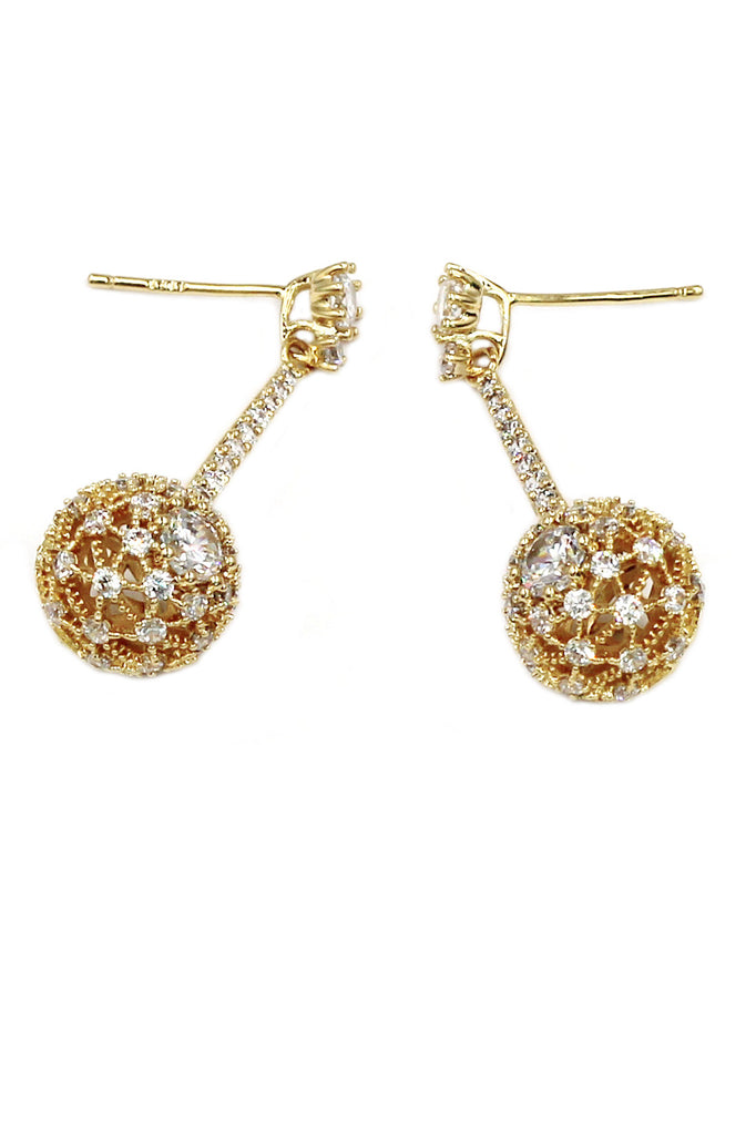 small crystal bolus pendant earrings