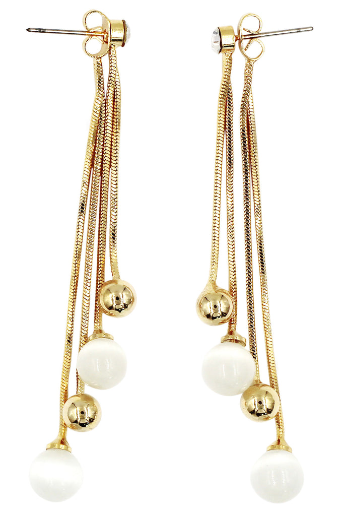 fashion pendant bead earrings