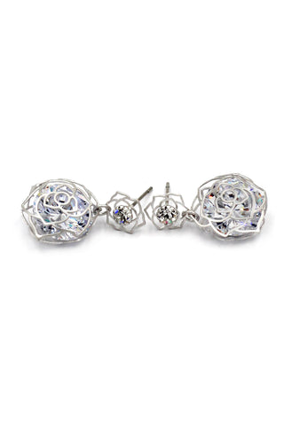 pendant crystal crown earrings