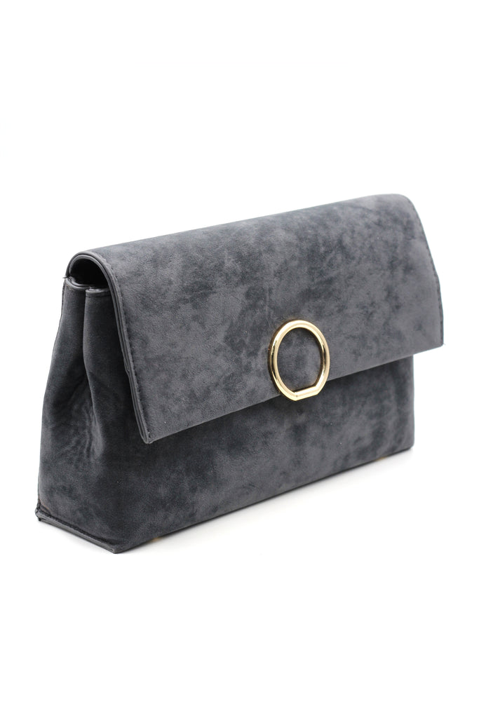 scrub leather envelope purse