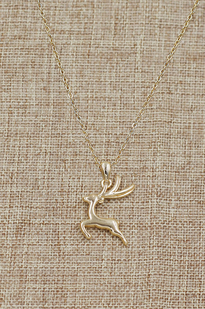 fashion mini deer pendant necklace