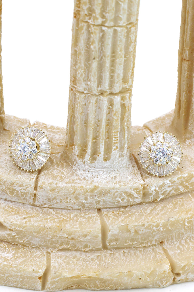 shiny crystal lady earrings