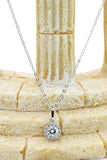 elegant shiny crystal necklace earrings set