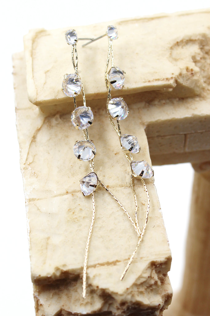 fashion wild crystal earrings