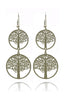 Temperament hollow tree earrings