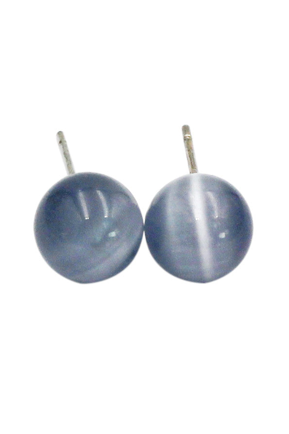 fashion ball silver needle earrings