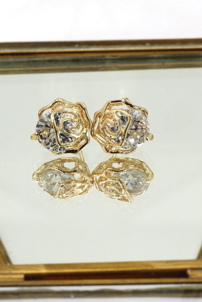 golden rose crystal set