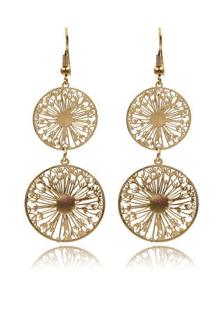 cabinet crystal sun earrings