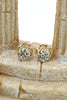 fashion golden rose crystal earrings