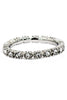 fashion snake bone crystal silver ring