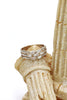 fashion micro pave crystal rose gold ring