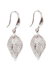 lady foliage crystal earrings