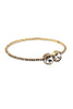 simple golden circlet crystal bracelet