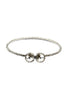 simple golden circlet crystal bracelet