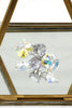 fashion swarovski circle crystal silver earrings