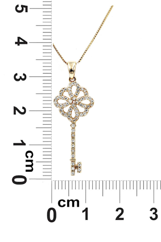 wild key crystal necklace