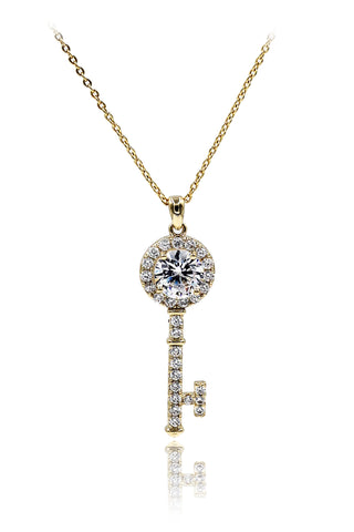 fashion mini X front crystal necklace