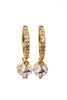 luxury crystal gold necklace earrings set