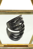 fashion micro-set small crystal loop ring