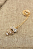 gold pendant owl necklace earrings set