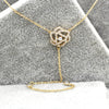 golden rose crystal set